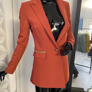 Elegant Jacket, Handmade applications, Made in Europe, Size - 8/P